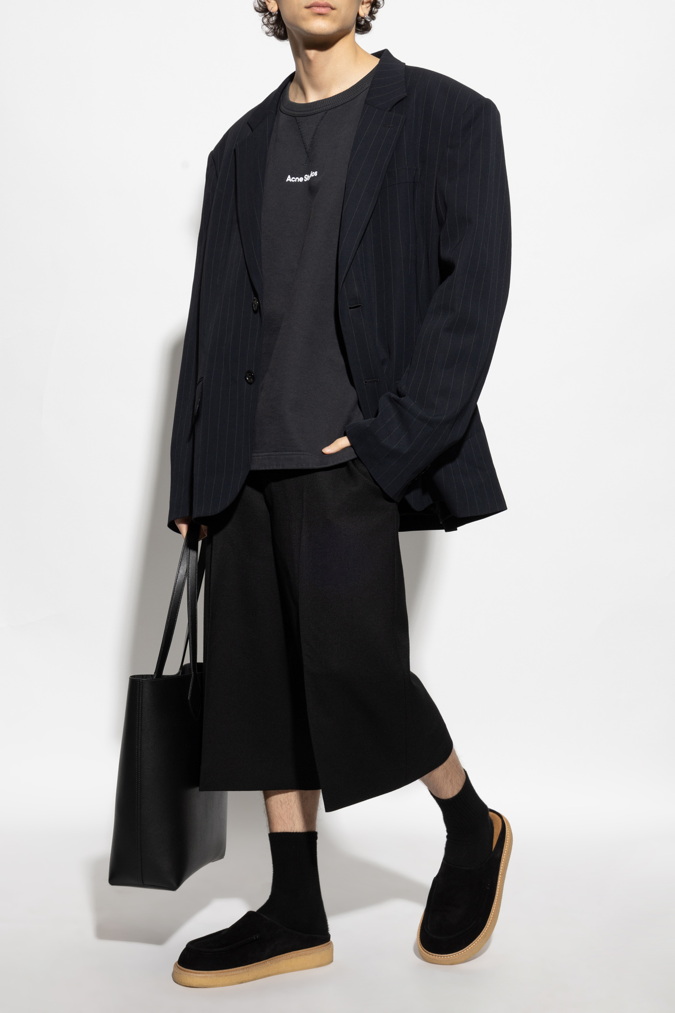 Czarny Bluza z logo Acne Studios - Vitkac Polska